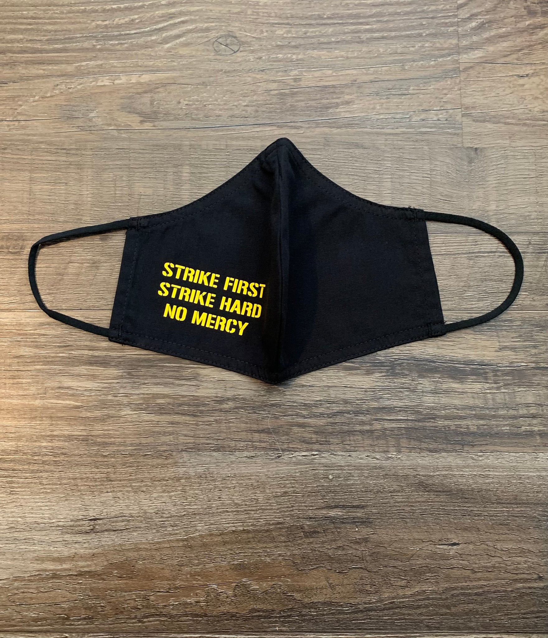 Cobra Kai Strike First Strike Hard No Mercy Face Mask