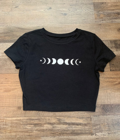 Phases Of The Moon Crop Top