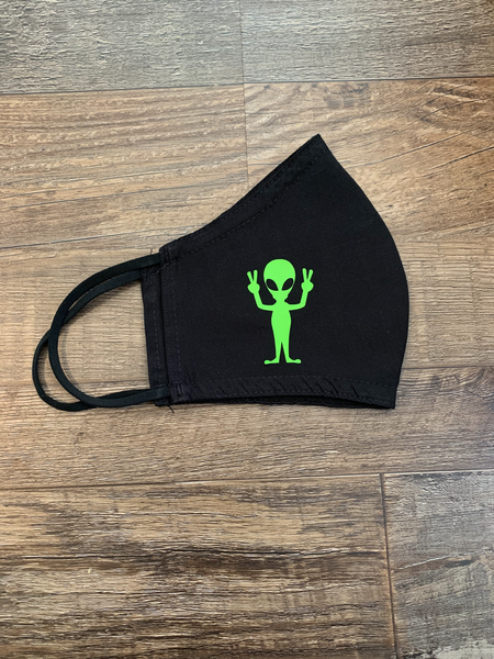 Double Peace Alien Face Mask